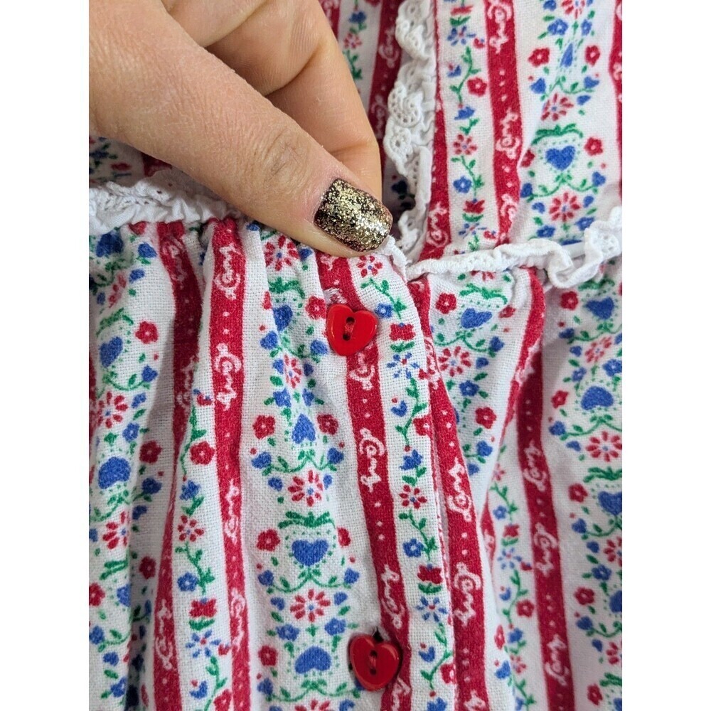 Lanz of Salzburg Dress Womens Small Floral Vintage Lace Nightgown Cottagecore - Picture 3 of 8